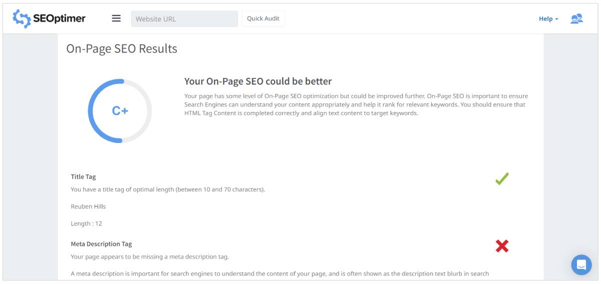 on page seo audit
